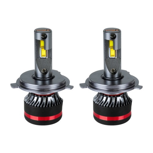 GloboStar® 82082 H4 HL Line KIT Βασικού Φωτισμού Αυτοκινήτου & Φορτηγού 3rd Generation Can-Bus Extreme Series LED CREE CXB COB 100W 24000lm DC 9-32V Αδιάβροχο IP67 Ψυχρό Λευκό 6000K