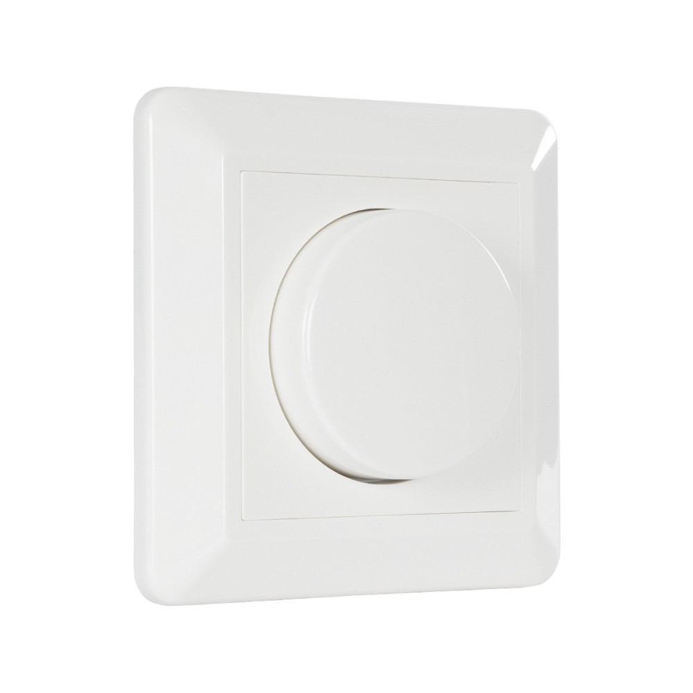 GloboStar® 999-0006 Ροοστάτης Dimmer Τοίχου LED AC100-240V 400W IP20 Μ8.4 x Π8.4 x Υ4.5cm