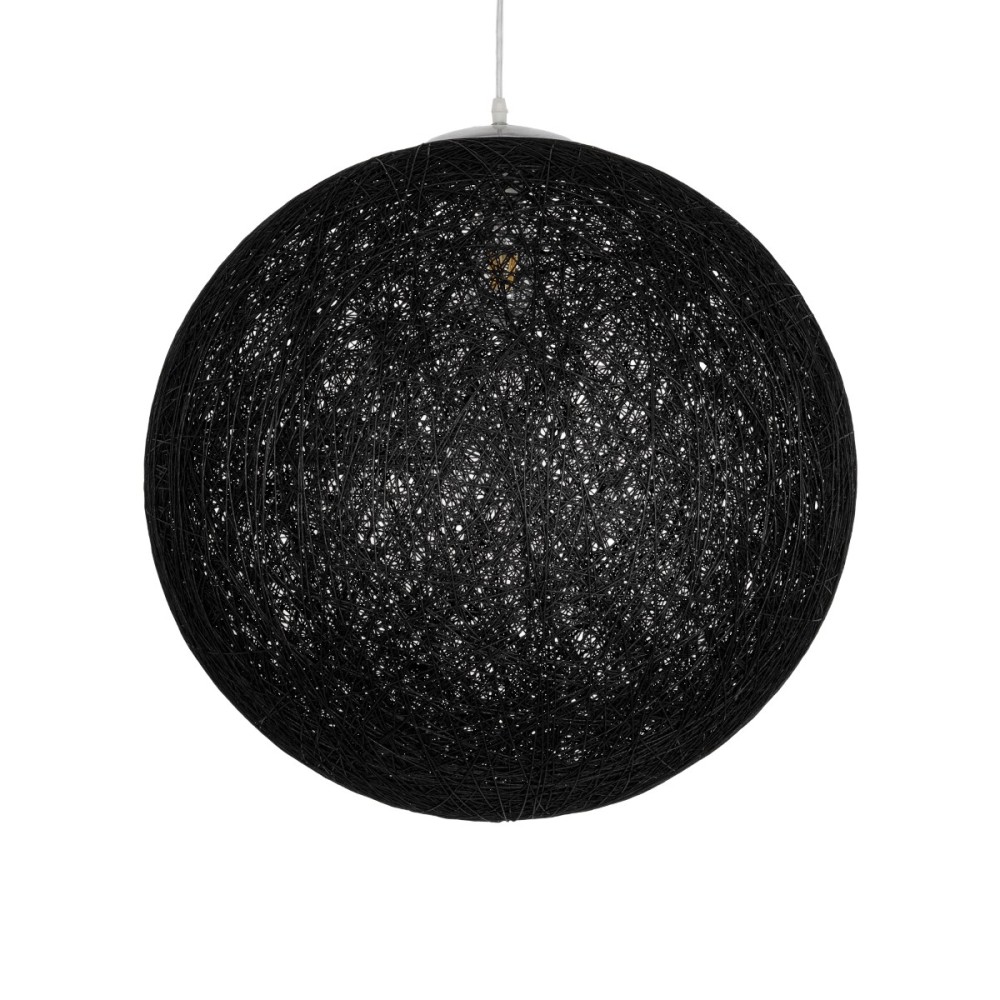 GLOBOSTAR® OCEANA 999-0157 Boho Κρεμαστό Φωτιστικό Οροφής με Ντουί 1 x E27 AC 220-240V IP20 - Μαύρο - Μ60 x Π60 x Υ60cm