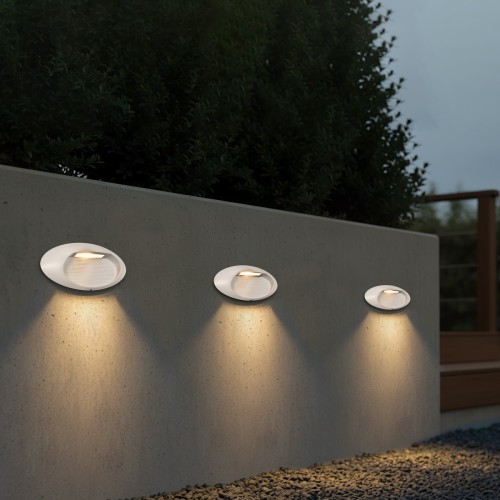 kelvo® STEPART KLV-101-0100 Φωτιστικό Σκαλοπατιού / Διαδρόμου LED 3W 375lm 45° AC 220-240V Αδιάβροχο IP65 Θερμό Λευκό 2700K - Lumileds SMD Chip & TÜV SÜD Driver - Λευκό Ματ - Μ26 x Π5.5 x Υ13cm - 5 Χρόνια Εγγύηση