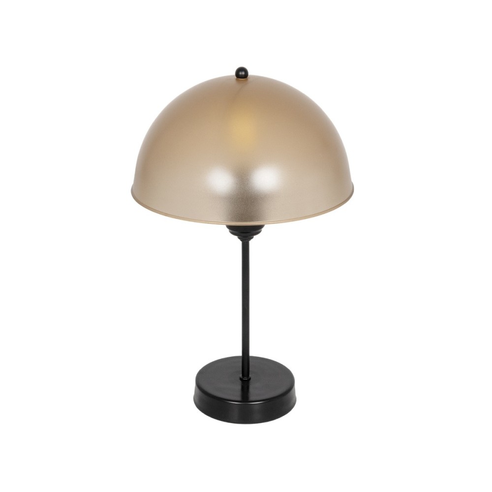 GLOBOSTAR® GAZETA 203-0297 Μοντέρνο Επιτραπέζιο Φωτιστικό Πορτατίφ με Ντουί 1 x E27 AC 220-240V IP20 - Μαύρο & Καφέ - Μ25 x Π25 x Υ39cm