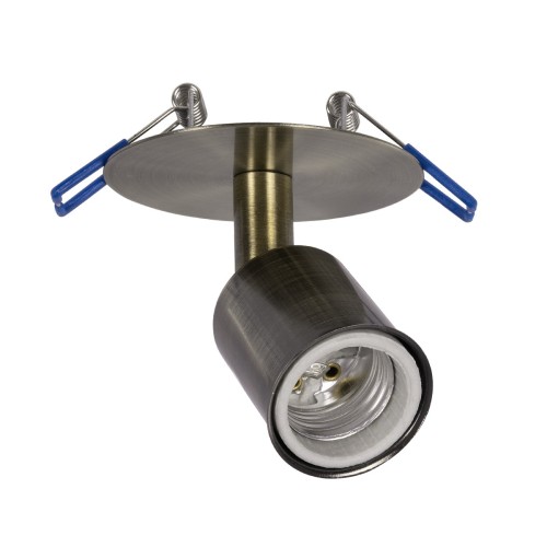 GLOBOSTAR® SARA 999-0062 Χωνευτό Φωτιστικό Οροφής με Ντουί 1 x E27 AC 220-240V IP20 - Μπρούτζινο - Μ8 x Π8 x Υ11cm / Q5.5cm