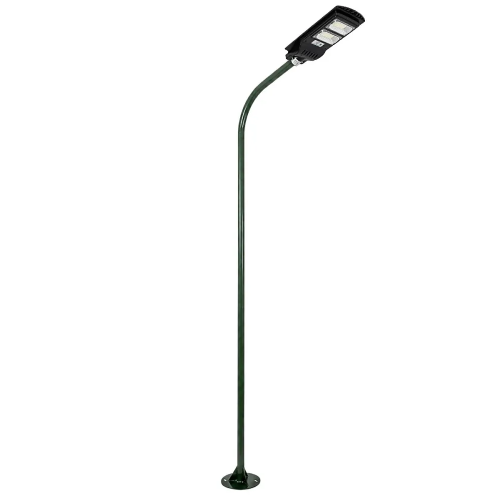 GLOBOSTAR® URBANO-280 GLB-000-0012 Μεταλλικός Γαλβανισμένος Στύλος Φωτισμού για Φωτοβολταϊκό Φωτιστικό Δρόμου Εξωτερικού Χώρου - RAL 6009 Κυπαρίσσι Ματ - Μ84 x Π25 x Υ280cm