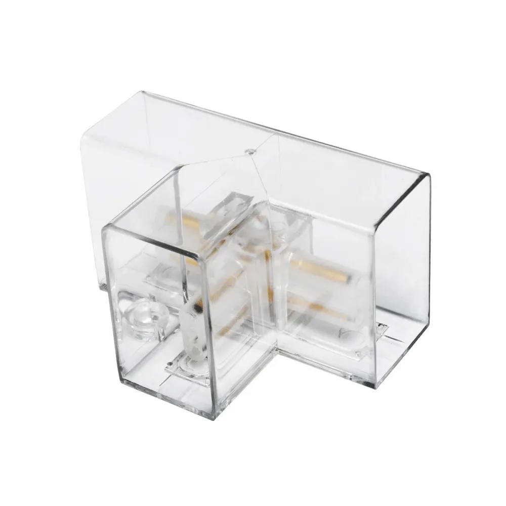GLOBOSTAR® HEXON GLB-101-0091 Σύνδεσμος T AC 220-240V IP20 - Διάφανο - Μ7 x Π4.5 x Υ4cm