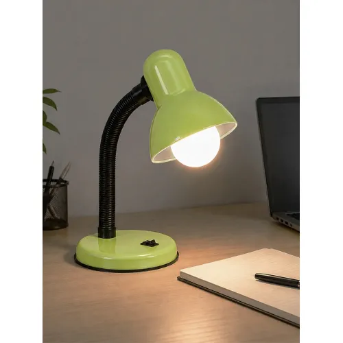 GLOBOSTAR® STUDENT GLB-102-0010 Μοντέρνο Επιτραπέζιο Φωτιστικό Πορτατίφ με Ντουί 1 x E27 AC 220-240V IP20 - Πράσινο & Μαύρο - Μ14 x Π14 x Υ32cm
