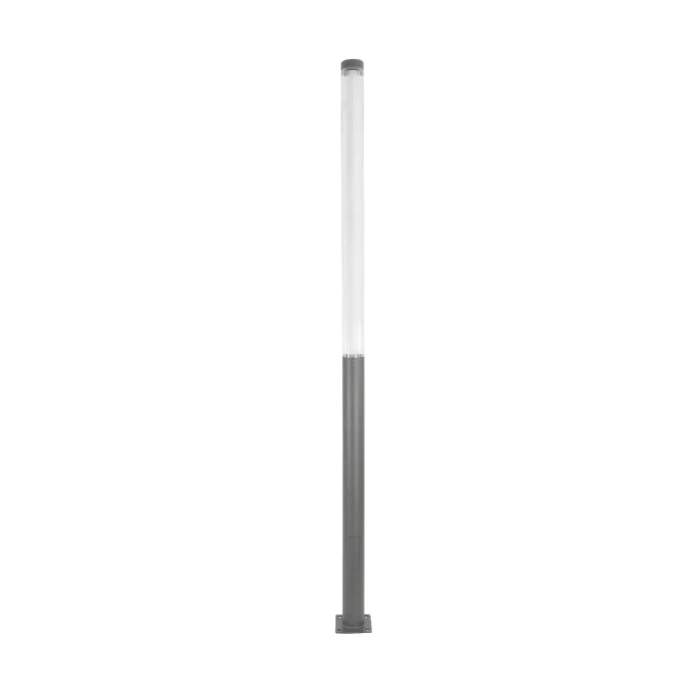 GLOBOSTAR® AXOR GLB-103-0015 Φωτιστικό Urban Πλατείας/Πάρκου LED 50W 4500lm 360° AC 220-240V Αδιάβροχο IP65 Θερμό Λευκό 2700K - Sanan SMD Chip - Γκρι Ανθρακί Ματ - Μ20 x Π20 x Υ300cm - 3 Χρόνια Εγγύηση