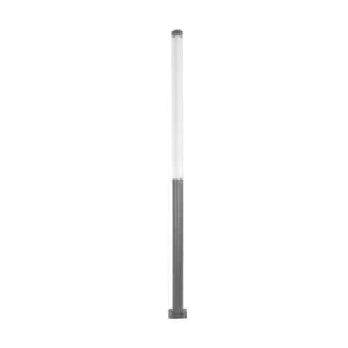 GLOBOSTAR® AXOR GLB-103-0015 Φωτιστικό Urban Πλατείας/Πάρκου LED 50W 4500lm 360° AC 220-240V Αδιάβροχο IP65 Θερμό Λευκό 2700K - Sanan SMD Chip - Γκρι Ανθρακί Ματ - Μ20 x Π20 x Υ300cm - 3 Χρόνια Εγγύηση