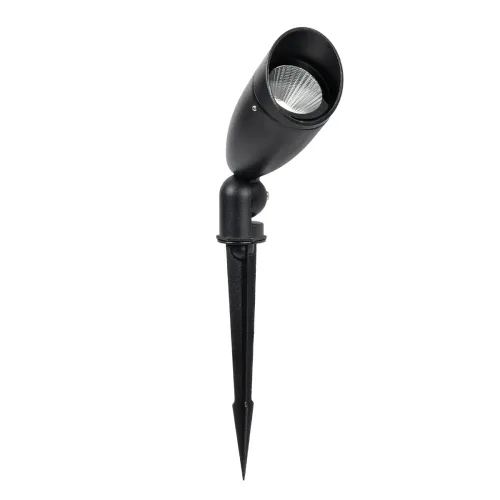 GLOBOSTAR® TRABI GLB-103-0028 Φωτιστικό Σποτ για Φυτά - Δέντρα με Βάση Κήπου / Καρφωτό LED 12W 1080lm 24° DC 24V Αδιάβροχο IP65 Θερμό Λευκό 2700K - Sanan SMD Chip - Μαύρο Ματ - Μ6.5 x Π6.5 x Υ18.5cm - 3 Χρόνια Εγγύηση