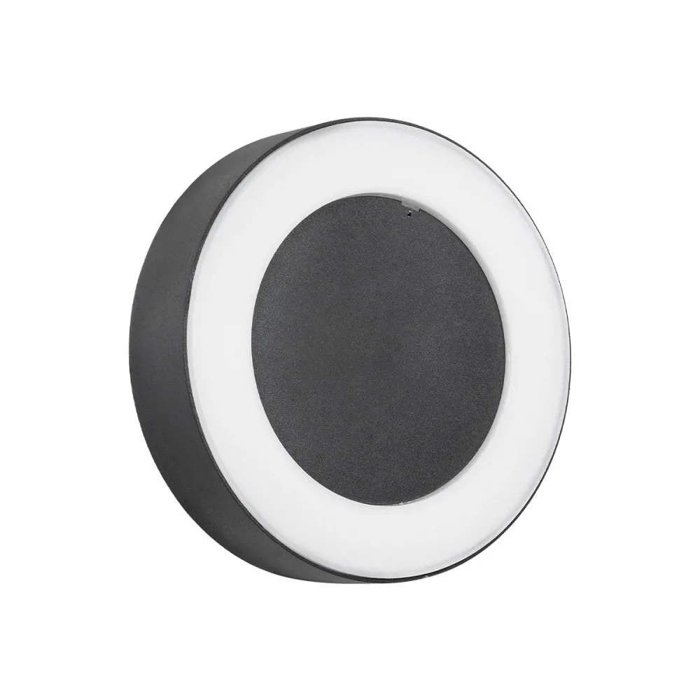 GLOBOSTAR® LINEART GLB-103-0038 Φωτιστικό Τοίχου / Απλίκα LED 18W 1620lm 120° AC 220-240V Αδιάβροχο IP65 Θερμό Λευκό 2700K - Sanan SMD Chip - Μαύρο Ματ - Μ20 x Π4.5 x Υ20cm - 3 Χρόνια Εγγύηση