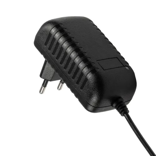 GLOBOSTAR® VOLTIX GLB-107-0002 Τροφοδοτικό/Μετασχηματιστής Class II SELV 24W 2A AC 220-240V σε DC 12V IP20 - Μαύρο Ματ - Μ8 x Π4.2 x Υ2.8cm - 3 Χρόνια Εγγύηση
