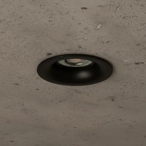 kelvo® OMICRON KLV-101-0034 Χωνευτό Φωτιστικό Downlight Σποτ για Λάμπα MR16 με Ντουί GU10 AC 220-240V IP20 - Μαύρο Ματ - Μ8.5 x Π8.5 x Υ3cm / Q7.5cm