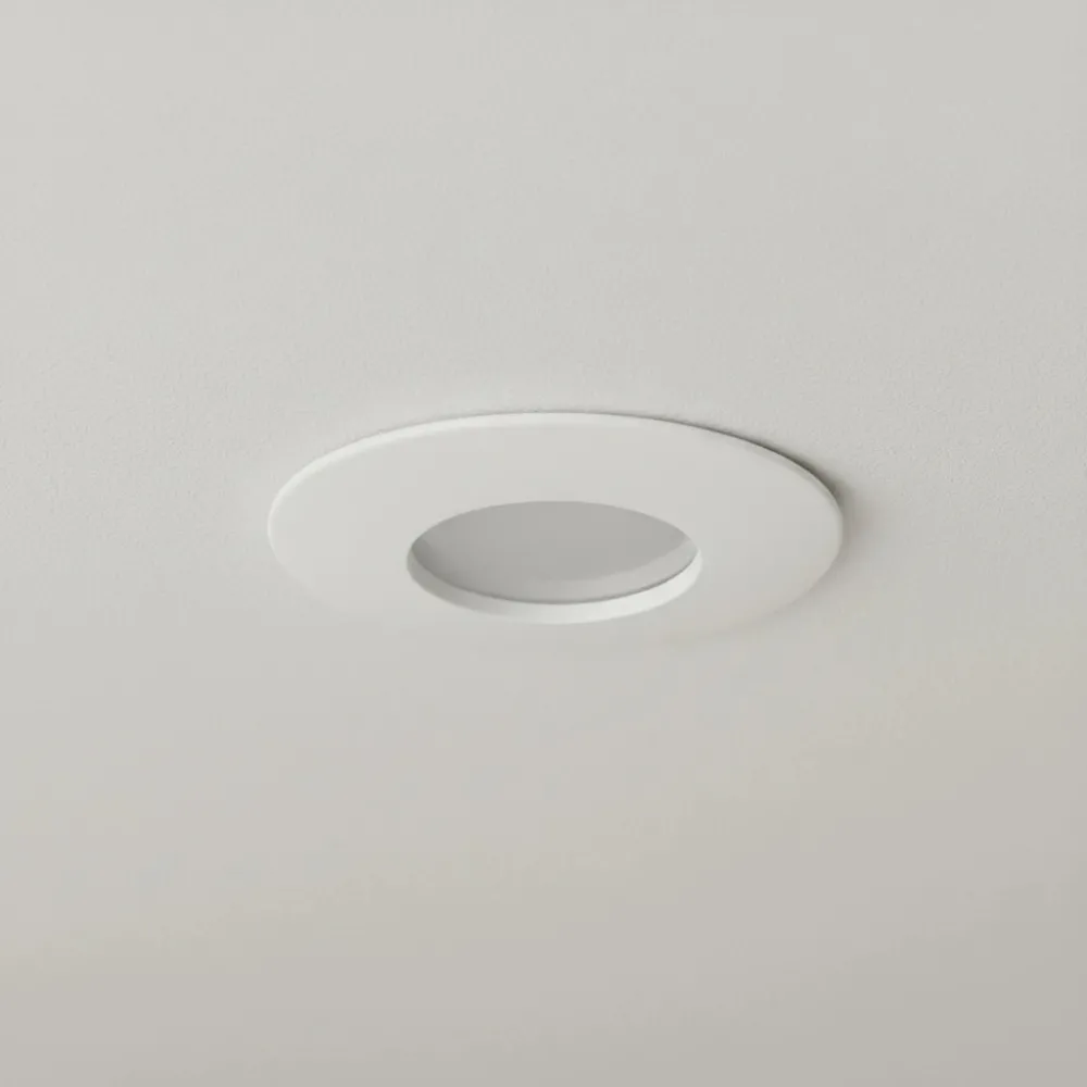 kelvo® KAPA KLV-101-0039 Χωνευτό Φωτιστικό Downlight Σποτ Μπάνιου για Λάμπα MR16 με Ντουί GU10 AC 220-240V Αδιάβροχο IP65 - Λευκό Ματ - Μ8.5 x Π8.5 x Υ4.2cm / Q7.5cm