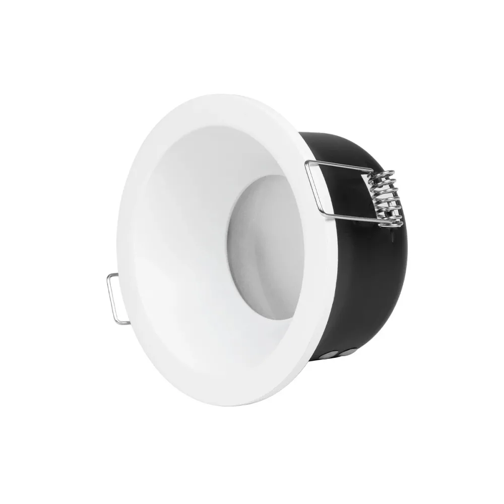 kelvo® SIGMA KLV-101-0042 Χωνευτό Φωτιστικό Downlight Σποτ Μπάνιου για Λάμπα MR16 με Ντουί GU10 AC 220-240V Αδιάβροχο IP65 - Λευκό Ματ - Μ8.5 x Π8.5 x Υ4.5cm / Q7.5cm