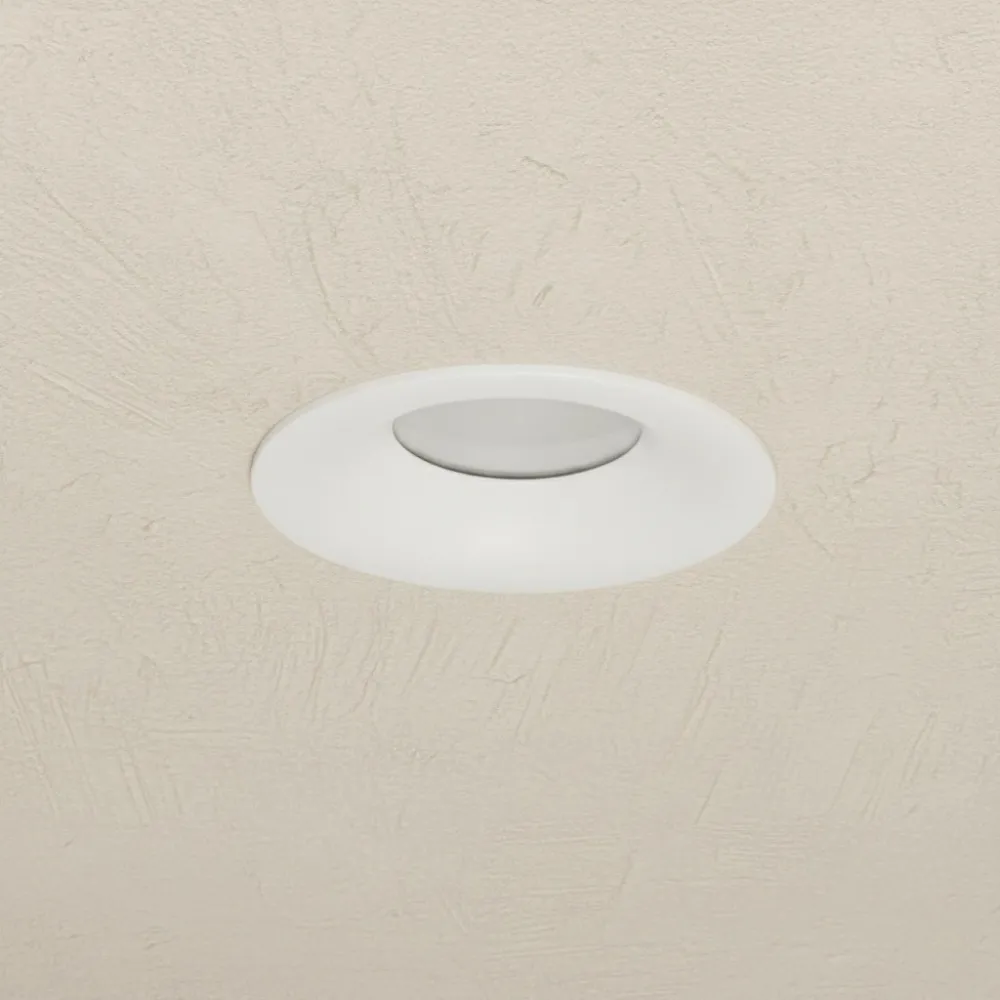 kelvo® LAMDA KLV-101-0045 Χωνευτό Φωτιστικό Downlight Σποτ Μπάνιου για Λάμπα MR16 με Ντουί GU10 AC 220-240V Αδιάβροχο IP65 - Λευκό Ματ - Μ8.5 x Π8.5 x Υ3.5cm / Q7.5cm