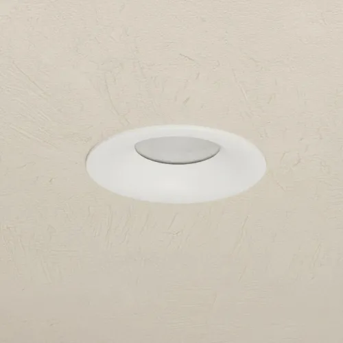 kelvo® LAMDA KLV-101-0045 Χωνευτό Φωτιστικό Downlight Σποτ Μπάνιου για Λάμπα MR16 με Ντουί GU10 AC 220-240V Αδιάβροχο IP65 - Λευκό Ματ - Μ8.5 x Π8.5 x Υ3.5cm / Q7.5cm