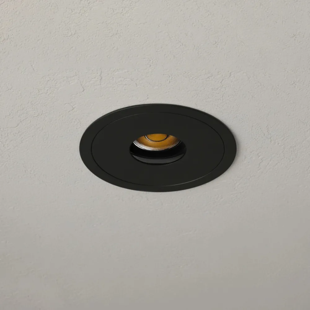 kelvo® PINADO KLV-101-0126 Χωνευτό Φωτιστικό Downlight Σποτ LED 7W 840lm 15° AC 220-240V IP20 Θερμό Λευκό 2700K - Bridgelux COB Chip & TÜV SÜD Driver - Μαύρο Ματ - Μ8.3 x Π8.3 x Υ8.2cm / Q7.3cm - 5 Χρόνια Εγγύηση