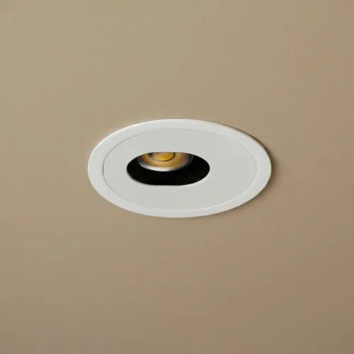 kelvo® ASYMMETRICAL KLV-101-0131 Χωνευτό Φωτιστικό Downlight Σποτ LED 7W 840lm 15°x30° AC 220-240V IP20 Θερμό Λευκό 2700K - Bridgelux COB Chip & TÜV SÜD Driver - Λευκό Ματ - Μ8.3 x Π8.3 x Υ8.2cm / Q7.3cm - 5 Χρόνια Εγγύηση