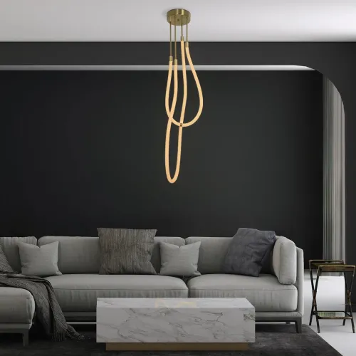 kelvo® GLOW KLV-101-0153 Φωτιστικό Οροφής LED 42W 4200lm 360° AC 220-240V IP20 Ρυθμιζόμενο Λευκό CCT με Χειριστήριο από 2700K έως 6000K Dimmable - Lumileds SMD Chip - Χρυσό Πλατίνα - Μ50 x Π50 x Υ70cm - 3 Χρόνια Εγγύηση