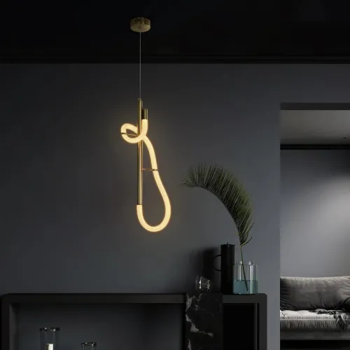kelvo® GLOW KLV-101-0159 Κρεμαστό Φωτιστικό Οροφής LED 24W 2400lm 360° AC 220-240V IP20 Ρυθμιζόμενο Λευκό CCT με On/Off 2700K/4500K/6000K - Lumileds SMD Chip - Χρυσό Πλατίνα - Μ24 x Π10 x Υ62cm - 3 Χρόνια Εγγύηση