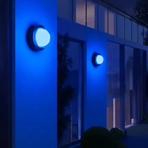 kelvo® NEXA KLV-101-0248 Φωτιστικό Τοίχου / Απλίκα LED 6W 600lm 180° AC 220-240V Αδιάβροχο IP65 Θερμό Λευκό 2700K - Sanan SMD Chip & TÜV SÜD Driver - Μαύρο Ματ - Μ11 x Π8.5 x Υ11cm - 5 Χρόνια Εγγύηση