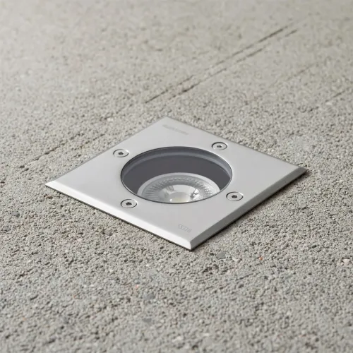 kelvo® KERIA KLV-101-0276 Χωνευτό Φωτιστικό Σποτ Δαπέδου για Λάμπα MR16 με Ντουί GU10 AC 220-240V Αδιάβροχο IP68 IK09 - Ανοξείδωτο Ατσάλι SS316 - Μ11 x Π11 x Υ11.5cm / Q10.4cm