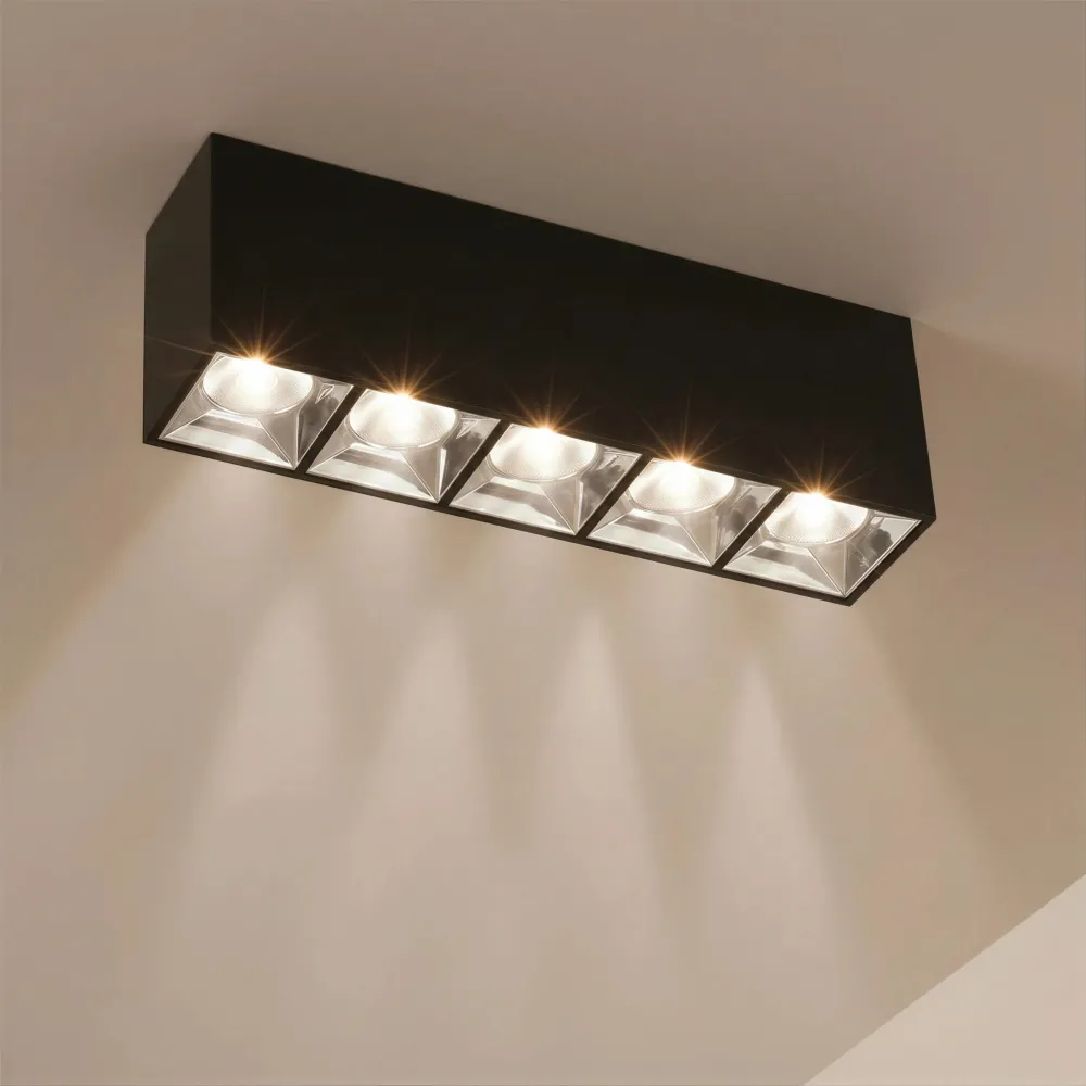 kelvo® LUMINAR KLV-101-0333 Φωτιστικό Downlight Σποτ LED 20W 2800lm 36° AC 220-240V IP20 Φυσικό Λευκό 4500K - Osram SMD Chip & TÜV SÜD Driver - Μαύρο Ματ - Μ19.5 x Π4.2 x Υ6.6cm - 5 Χρόνια Εγγύηση