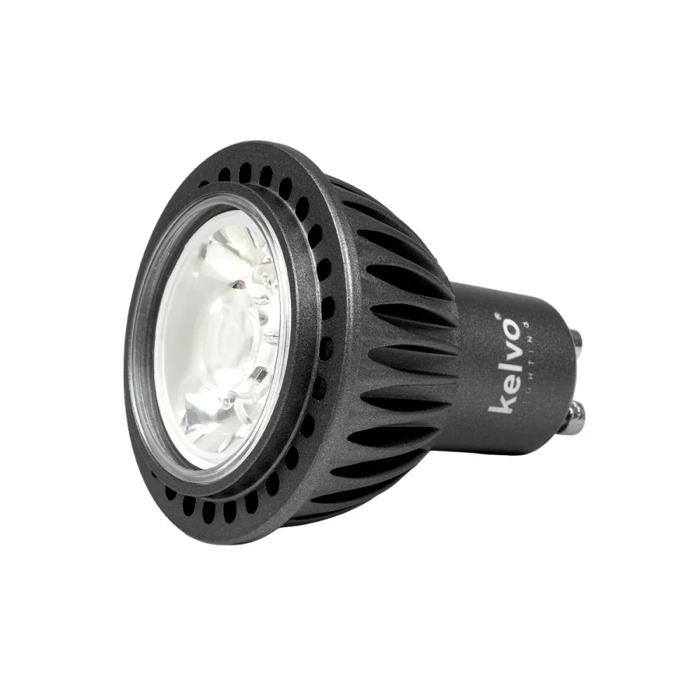 kelvo® KYRON 3° KLV-103-0002 Σποτ GU10 MR16 LED 3W 330lm CRI (Ra) ≥ 90 3° AC 220-240V IP20 Θερμό Λευκό 2700K Dimmable - CREE XPE Chip - Γκρι Ανθρακί Ματ - Μ5 x Π5 x Υ6cm - 3 Χρόνια Εγγύηση