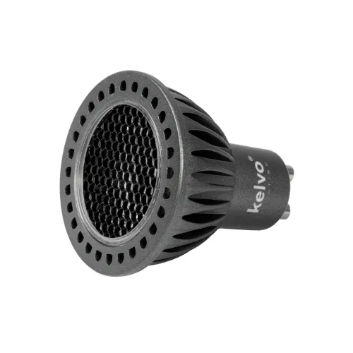 kelvo® KYRON DARK 60° KLV-103-0009 Σποτ GU10 MR16 με Honeycomb Anti-Glare Reflector LED 7W 770lm CRI (Ra) ≥ 90 60° AC 220-240V IP20 Θερμό Λευκό 2700K Dimmable - Bridgelux COB Chip - Γκρι Ανθρακί & Μαύρο Ματ - Μ5 x Π5 x Υ5.7cm - 3 Χρόνια Εγγύηση