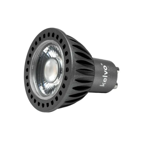 kelvo® KYRON DTW 36° KLV-103-0013 Σποτ GU10 MR16 LED 7W 770lm CRI (Ra) ≥ 90 36° AC 220-240V IP20 Θερμό Λευκό Dimmable με λειτουργία Dim-to-Warm 3000K→1800K - Bridgelux COB Chip - Γκρι Ανθρακί Ματ - Μ5 x Π5 x Υ5.7cm - 3 Χρόνια Εγγύηση