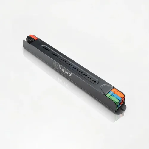 kelvo® PULSE KLV-107-0001 Ultra Slim Τροφοδοτικό/Μετασχηματιστής Class I PELV 48W 2A AC 220-240V σε DC 24V IP20 - Γκρι Ανθρακί Ματ - Μ20.1 x Π1.9 x Υ2cm - 5 Χρόνια Εγγύηση