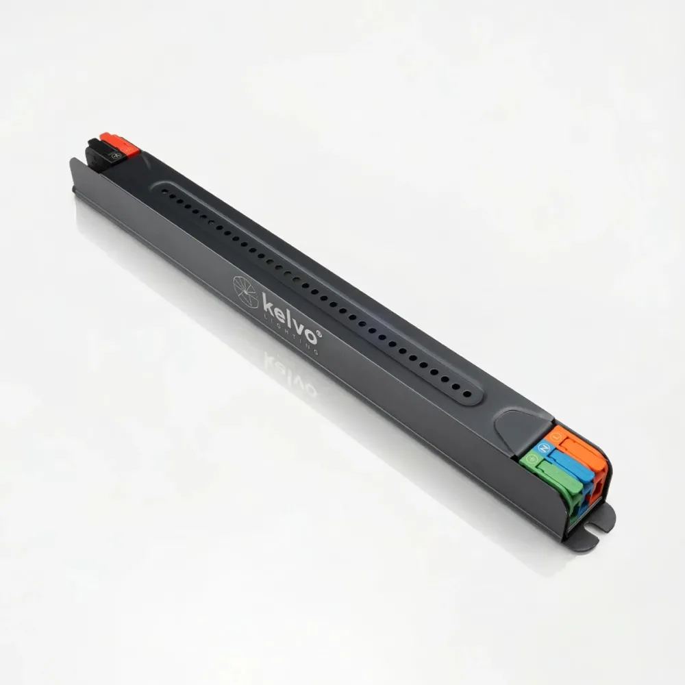 kelvo® PULSE KLV-107-0002 Ultra Slim Τροφοδοτικό/Μετασχηματιστής Class I PELV 75W 3A AC 220-240V σε DC 24V IP20 - Γκρι Ανθρακί Ματ - Μ23 x Π1.9 x Υ2cm - 5 Χρόνια Εγγύηση