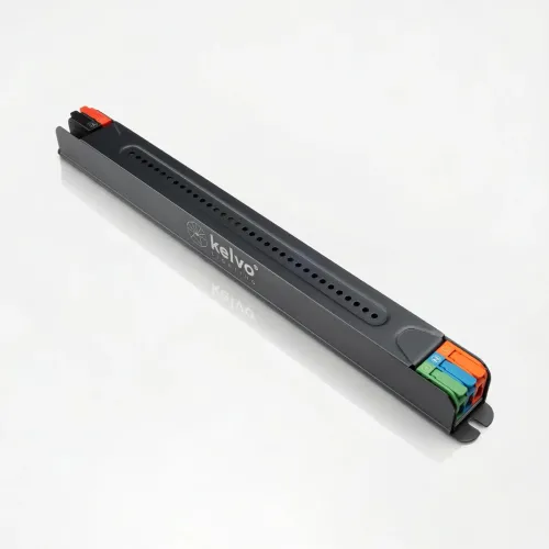 kelvo® PULSE KLV-107-0002 Ultra Slim Τροφοδοτικό/Μετασχηματιστής Class I PELV 75W 3A AC 220-240V σε DC 24V IP20 - Γκρι Ανθρακί Ματ - Μ23 x Π1.9 x Υ2cm - 5 Χρόνια Εγγύηση