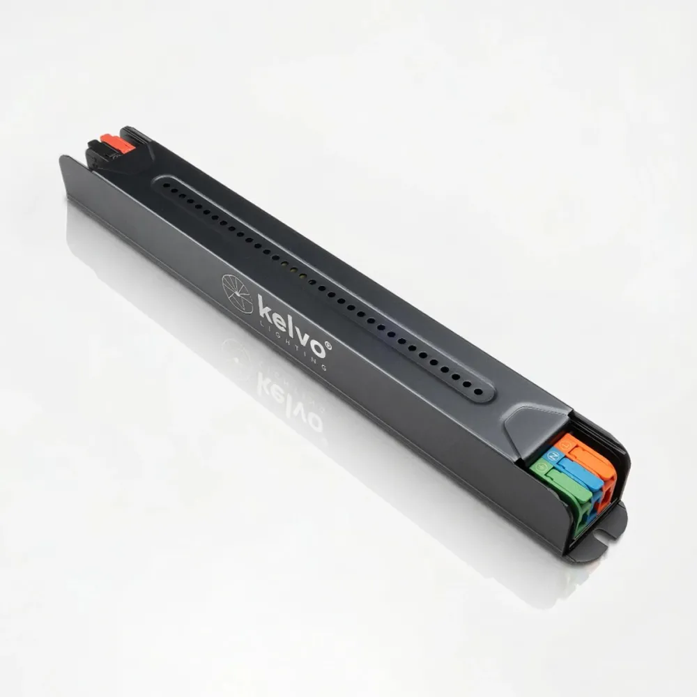 kelvo® PULSE KLV-107-0003 Ultra Slim Τροφοδοτικό/Μετασχηματιστής Class I PELV 100W 4.1A AC 220-240V σε DC 24V IP20 - Γκρι Ανθρακί Ματ - Μ23 x Π2.6 x Υ2.4cm - 5 Χρόνια Εγγύηση