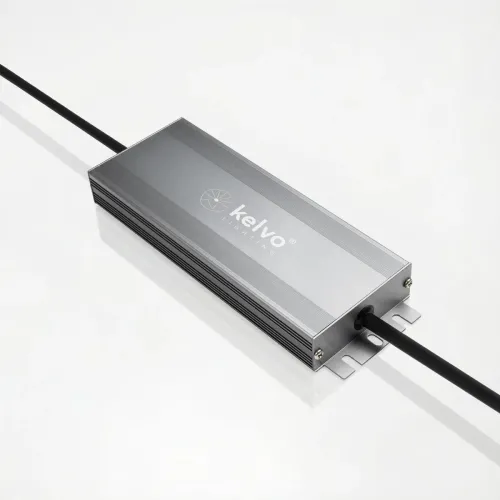 kelvo® SELAS KLV-107-0024 Τροφοδοτικό/Μετασχηματιστής Class I PELV 150W 12.5A AC 220-240V σε DC 12V Αδιάβροχο IP67 - Γκρι Ανθρακί Ματ - Μ18.9 x Π6.5 x Υ2.2cm - 5 Χρόνια Εγγύηση