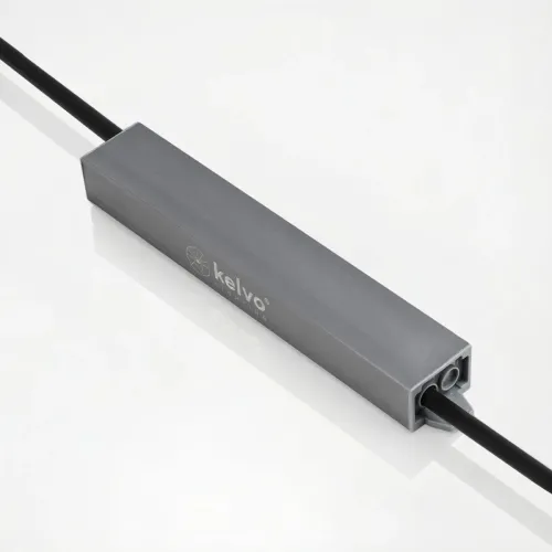 kelvo® SELAS KLV-107-0029 Τροφοδοτικό/Μετασχηματιστής Class II SELV 24W 1A AC 220-240V σε DC 24V Αδιάβροχο IP67 - Γκρι Ανθρακί Ματ - Μ18.2 x Π3 x Υ2.2cm - 5 Χρόνια Εγγύηση