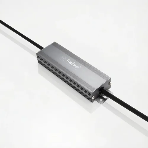 kelvo® SELAS KLV-107-0032 Τροφοδοτικό/Μετασχηματιστής Class I PELV 60W 2.5A AC 220-240V σε DC 24V Αδιάβροχο IP67 - Γκρι Ανθρακί Ματ - Μ15.8 x Π4.3 x Υ2.3cm - 5 Χρόνια Εγγύηση
