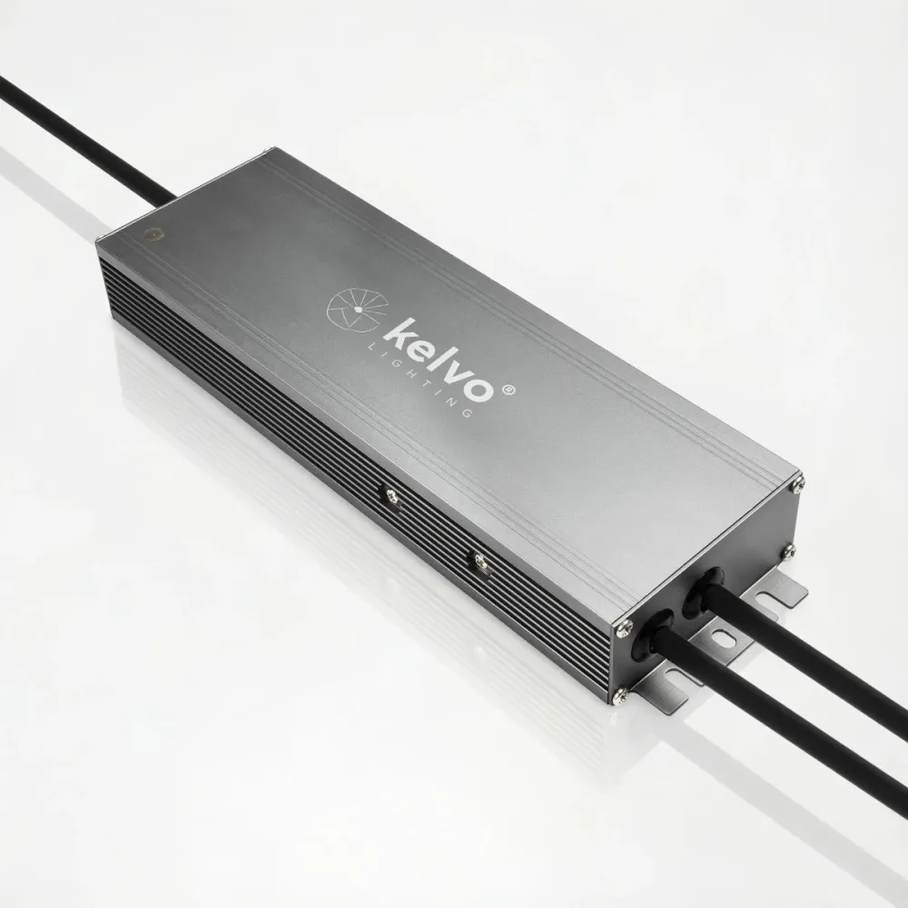 kelvo® SELAS KLV-107-0035 Τροφοδοτικό/Μετασχηματιστής Class I PELV 200W 8.3A AC 220-240V σε DC 24V Αδιάβροχο IP67 - Γκρι Ανθρακί Ματ - Μ25 x Π7.2 x Υ3.2cm - 5 Χρόνια Εγγύηση