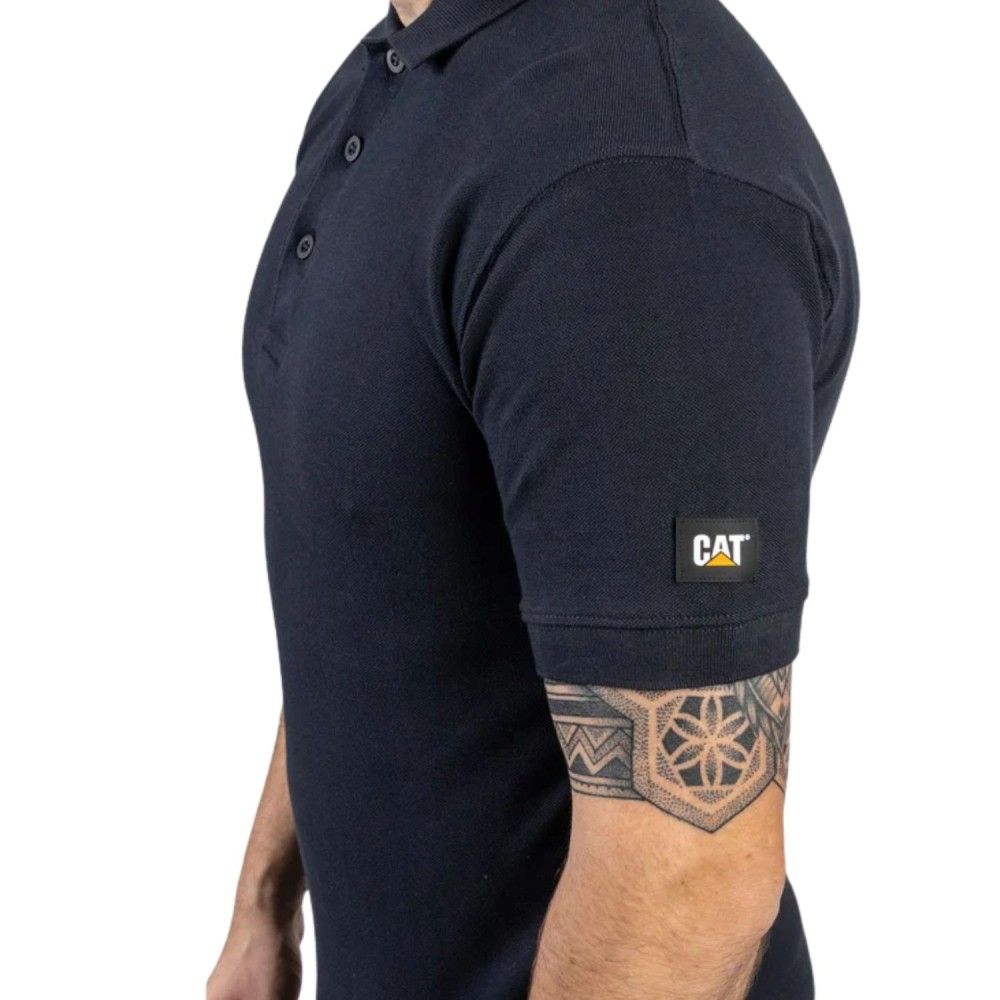 CAT Μπλούζα εργασίας Polo essential navy μπλε XL 1620023-10564