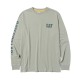 CAT Μπλουζάκι μακρυμάνικο trademark tee πράσινο L 1510034-16-5808