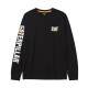 CAT Μπλουζάκι μακρυμάνικο trademark tee μαύρο XL 1510034-016