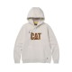 CAT Μπλούζα φούτερ με κουκούλα trademark κρεμ/μπεζ 2XL 1050048