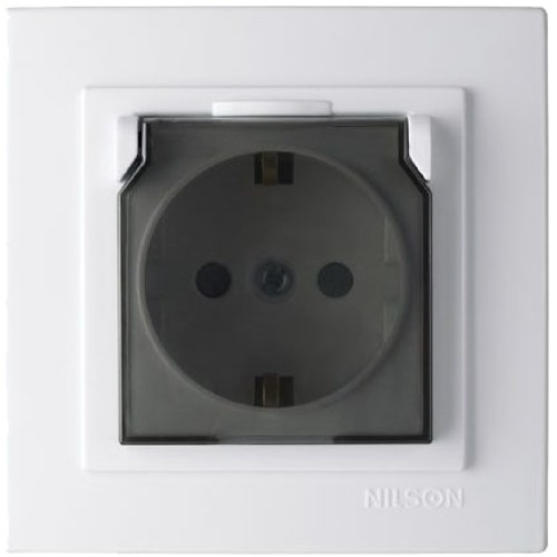 GEYER Πρίζα σούκο με καπάκι nilson 24111020