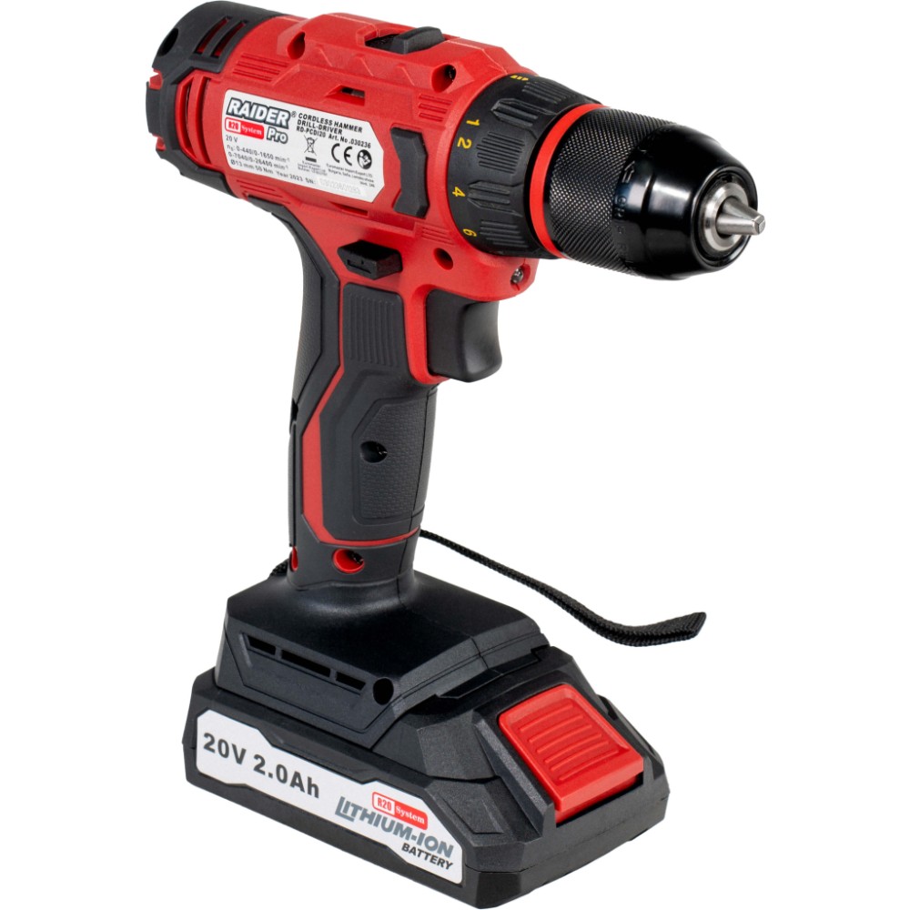 RAIDER R20 Set Δραπανοκατσάβιδο 13mm 50Nm 2Ah RDP-PCDI20 030236
