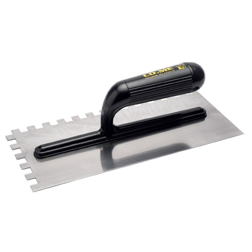 COME Σπάτουλα κόλλας πλαστική λαβή 12Χ12 280x120x0,6mm 320PL-E