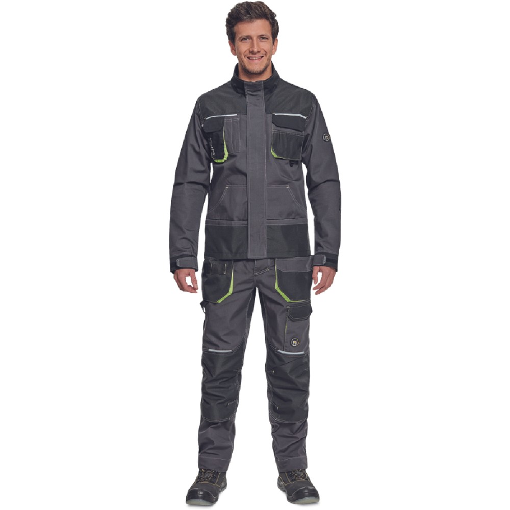 ΜΠΟΥΦΑΝ ΕΡΓΑΣΙΑΣ GREENDALE ΑΝΘΡΑΚΙ/ΛΑΙΜ 65%poly-35%cott, 270 g/m² No 52/L