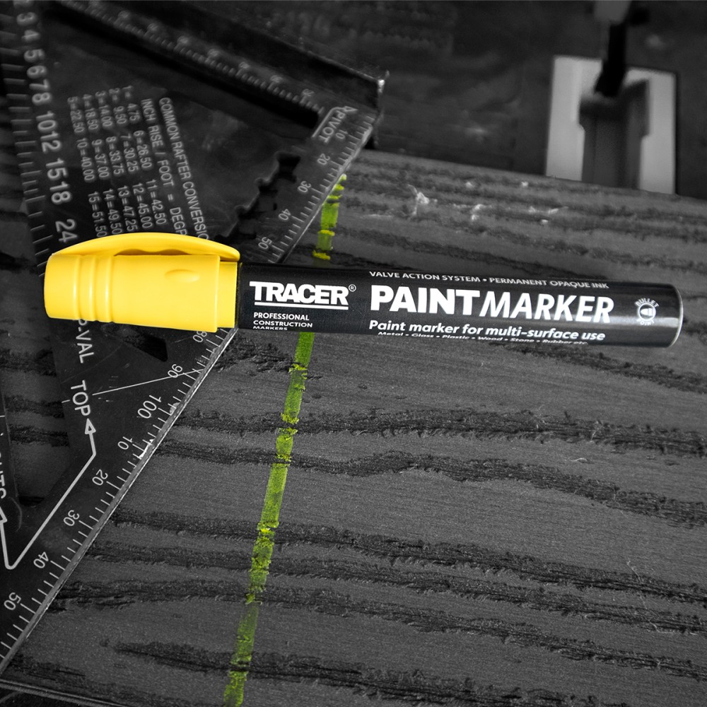 TRACER Μαρκαδόρος ανεξίτηλος βαρέως τύπου κίτρινος APTM1
