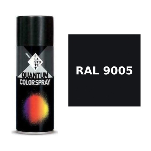 Σπρέι μαύρο ματ "black matt" Quantum RAL 9005 - 400ml