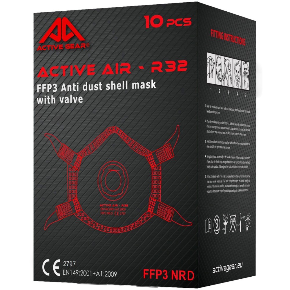 Μάσκα FFP3 NR με βαλβίδα AIR R32