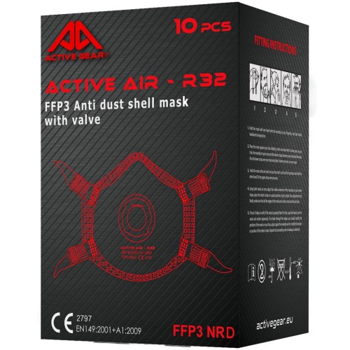 Μάσκα FFP3 NR με βαλβίδα AIR R32