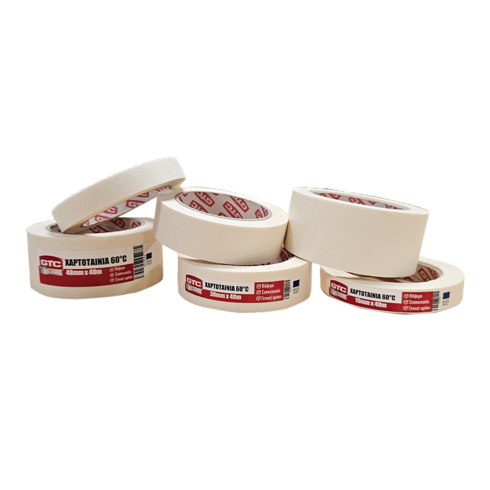 GTC Χαρτοταινία λευκή 48mm*40m